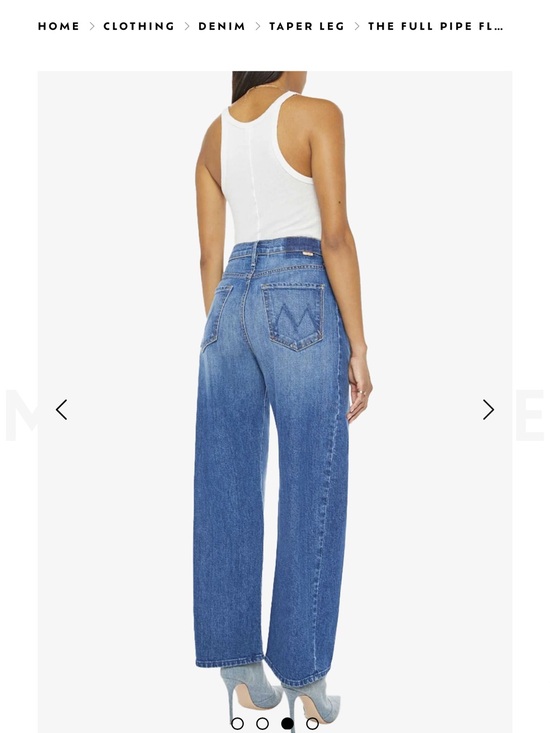 MOTHER Denim - MOTHER superior full pipe flood it’s a small world wash NWT 26
